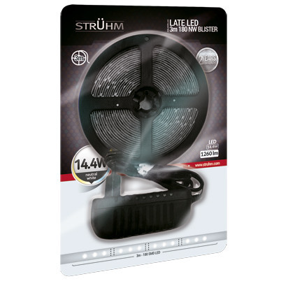 Taśma LED 14,4W 4000K LATE LED 03581 Ideus pasek 3 metry 1260lm biała