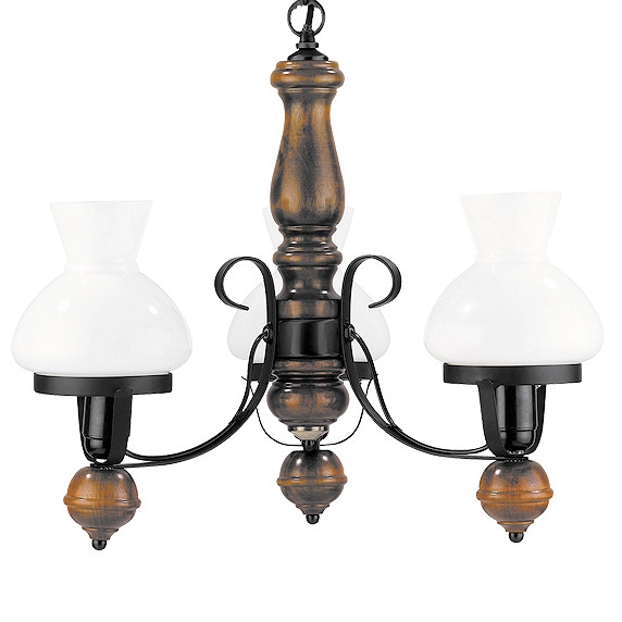 Żyrandol LAMPA wisząca PETRONEL 7078 Rabalux rustykalna OPRAWA vintage drewno orzech rustic
