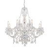 Pałacowy żyrandol glamour Clarence 308-8-4CL chrom przezroczysty