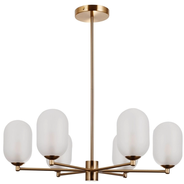 Klasyczna lampa wisząca Perano PND-4215-6A-HBR-SAT Italux antyczny brąz