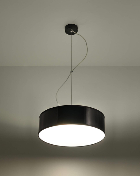 Podwieszana lampa okrągła ARENA 35 SL.0115 Sollux czarny zwis