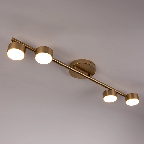 Salonowa lampa sufitowa Punto 40826 Sigma metalowa złota