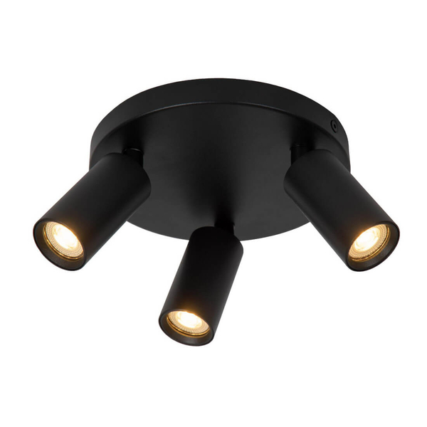 Sufitowa lampa potrójna  RITMO 09942/13/30 tuby metalowe czarne