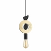 Wisząca lampa Drops 11180 do salonu okręgi złota czarna
