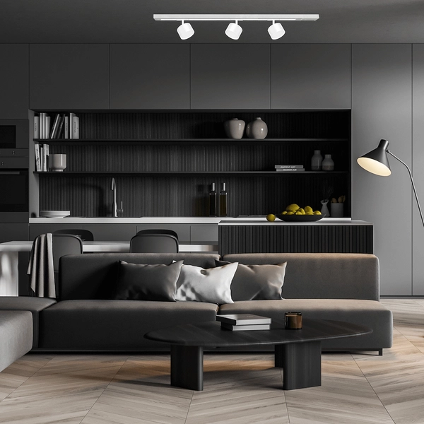 Szynowa lampa sufitowa okrągła Cyklop ML1198 1-fazowa biały