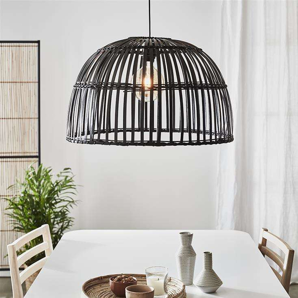 LAMPA wisząca COTTAGE 107981 Markslojd okrągła OPRAWA kopuła koszyk basket zwis czarny