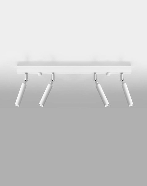Plafon LAMPA industrialna SL.0905 metalowa OPRAWA sufitowe tuby regulowane białe