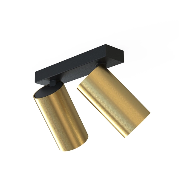 Lampa przysufitowa Mono 7782 2-punktowy spot z regulacją złoty