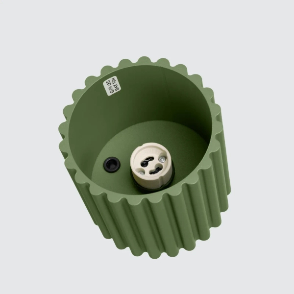 Ryflowana tuba AURA oliwkowa SL.1794 GU10 metalowa