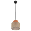 Ekologiczna lampa wisząca Duo 3255 naturalna juta pomarańczowy