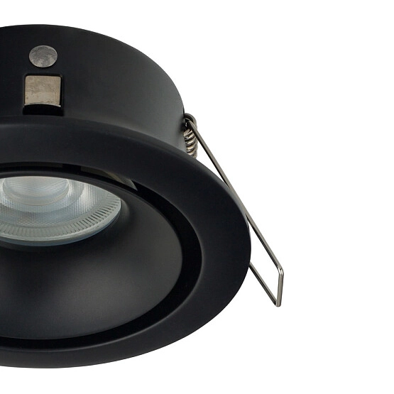 Łazienkowa lampa do zabudowy Foxtrot 8374 czarne oczko metalowe