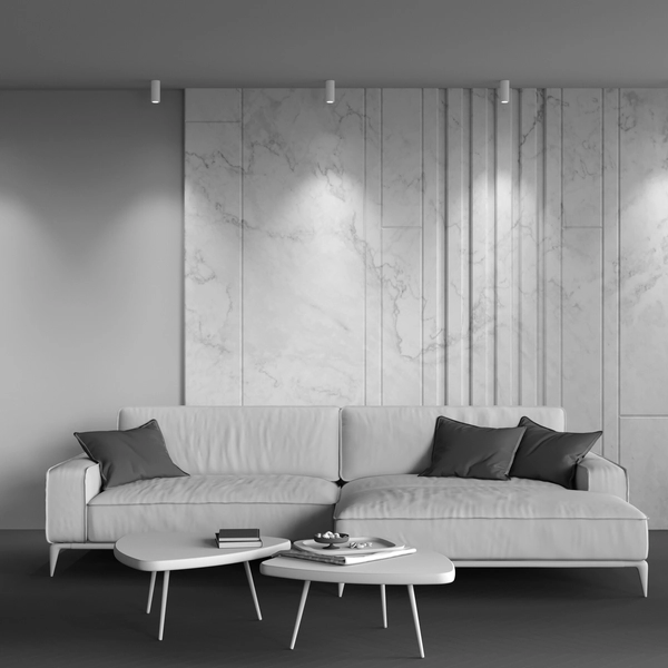 Okrągła lampa sufitowa tuba Focus C056CL-L12W3K-W-W LED 12W 3000K biała