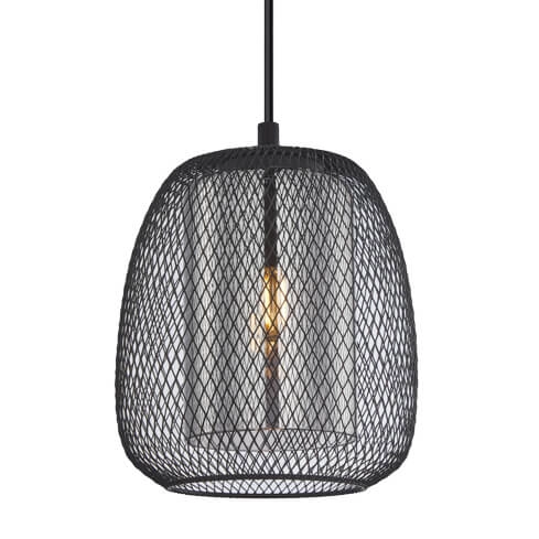 Wisząca lampa Amiria PND-28612-BK-SG Italux druciana zwis do jadalni czarna