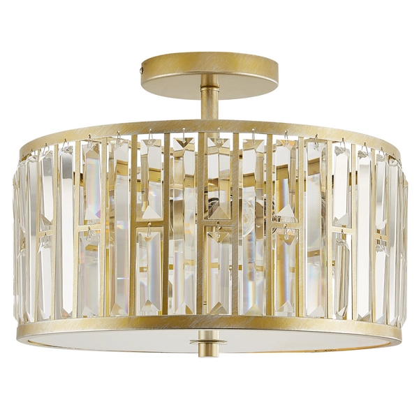 Plafon pałacowy Kyiv C03411CP Cosmolight kryształy crystals złoty