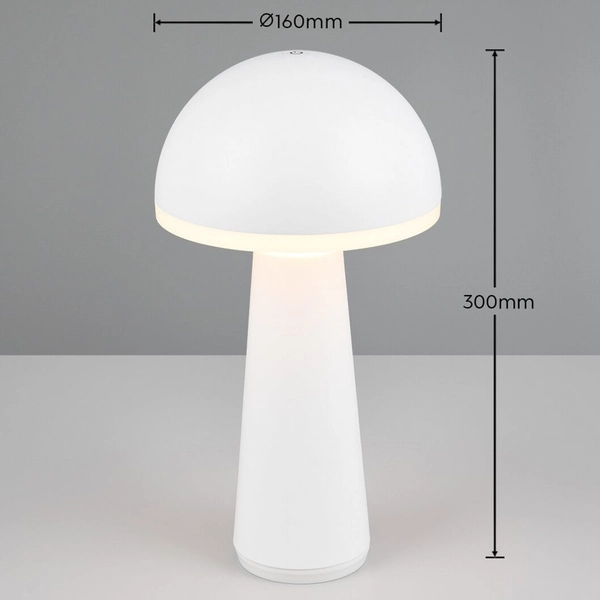 Lampka stojąca Fungo R57716131 IP54 LED 2W 3000-5000K grzybek biały
