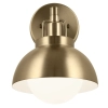 Metalowa lampa wisząca/ścienna/sufitowa Niva KL-NIVA-1W-1P-CPZ szampańska