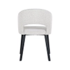 Krzesło jadalniane Savoy S4560 WHITE BOUCLÉ Richmond Interiors komfortowe glamour białe