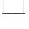 Wisząca lampa Fantasia ST-9282P/L1black Step LED 70W sznur biały czarny