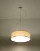 Natynkowa lampa wisząca ARENA 35 SL.0117 Sollux okrągła biała