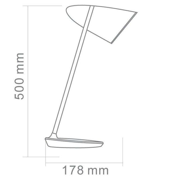 Stojąca LAMPA stołowa Elmo Tavolo Nero Orlicki Design gabinetowa LAMPKA biurkowa czarna