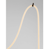 Wisząca lampa do salonu CURA LE44260 LED 33W 3000K lina czarna biała