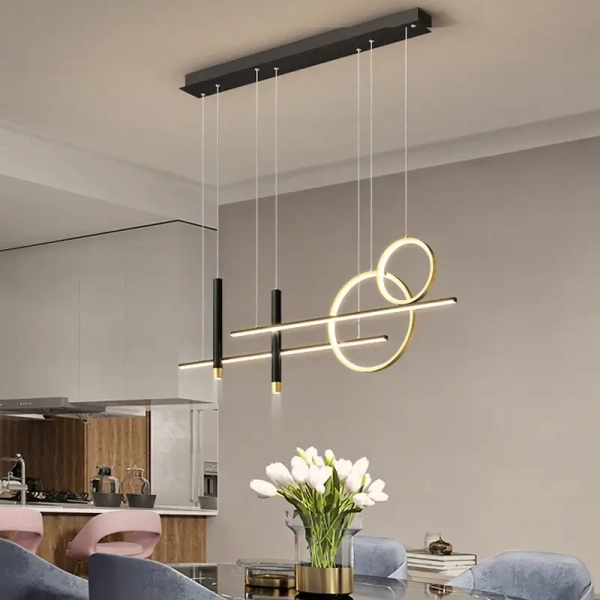 Lampa wisząca Forma CGFORMA390 LED 30W 3000-6000K do salonu złoty czarny
