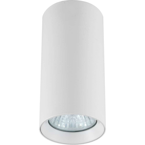 Okrągła LAMPA sufitowa MANACOR LP-232/1D - 130 tuba do jadalni metalowa biała OUTLET
