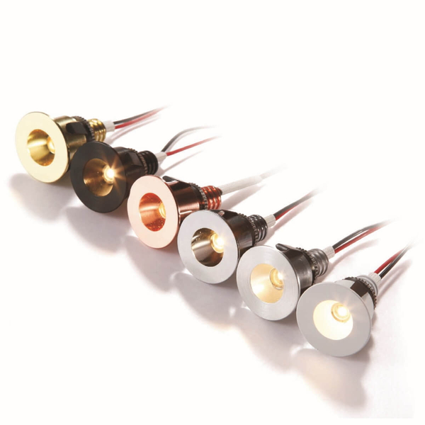 Podtynkowa lampa spot POINT 288001105 LED 1W 3000K okragła złoty