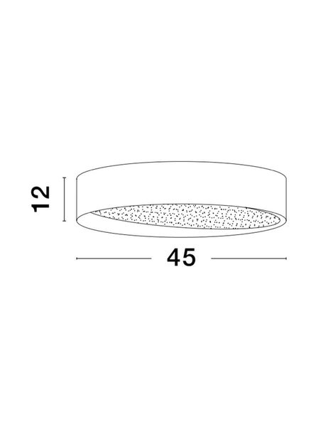Czarny downlight salonowy MUZQUIZ LE42840 okrągły LED 30W 3000K czarny