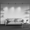 Regulowana lampa sufitowa Calipso C108CL-01-GU10-BS tubka mosiądz