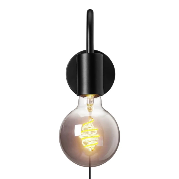 Metalowa lampa ścienna Paco 2112071003 tubka czarna