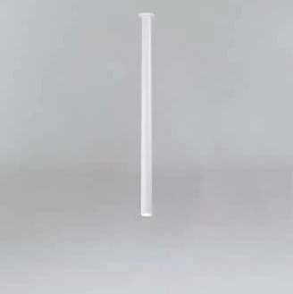 Wpuszczana LAMPA sufitowa ALHA T 9700 Shilo metalowa OPRAWA do zabudowy sopel tuba biała