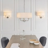 Lampa ścienna z abażurem hampton ecru nikiel Nixon OUTLET