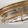 Sufitowy plafon QN-HADRIAN-FS-BR-CLEAR szklany brązowy