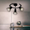 Sufitowa lampa potrójna Elhi 71933/06 metalowa czarna