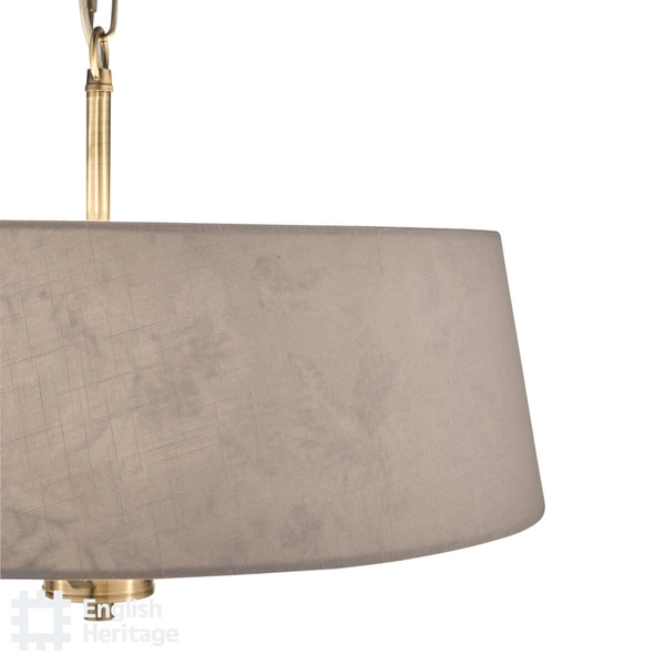 Regulowana lampa wisząca Birch BIR0429-EH Dar Lighting owalna motyw roślinny mosiężny