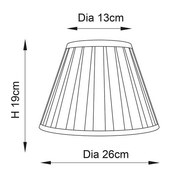 Materiałowy abażur do lampy Carla CARLA-10 26cm kremowy