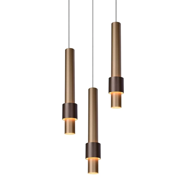 Zwieszana lampa MARGARY 24402/15/96 Lucide LED 12,9W 2700K brązowy złoty