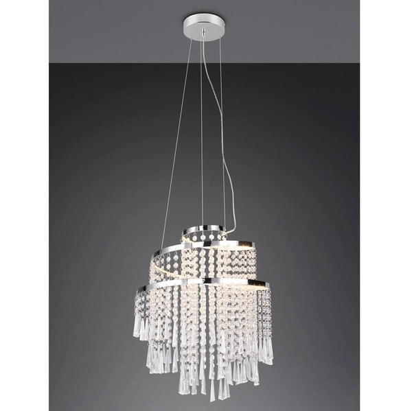 Kryształowy żyrandol Pomp R37341106 LED 30W 2700-6500K przezroczysty chrom