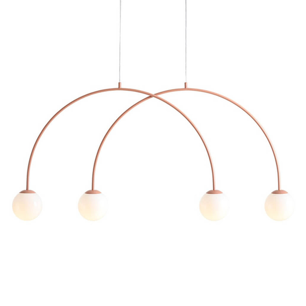 Molekułowa lampa wisząca nad stół UNA 1116L11_S Aldex koralowy