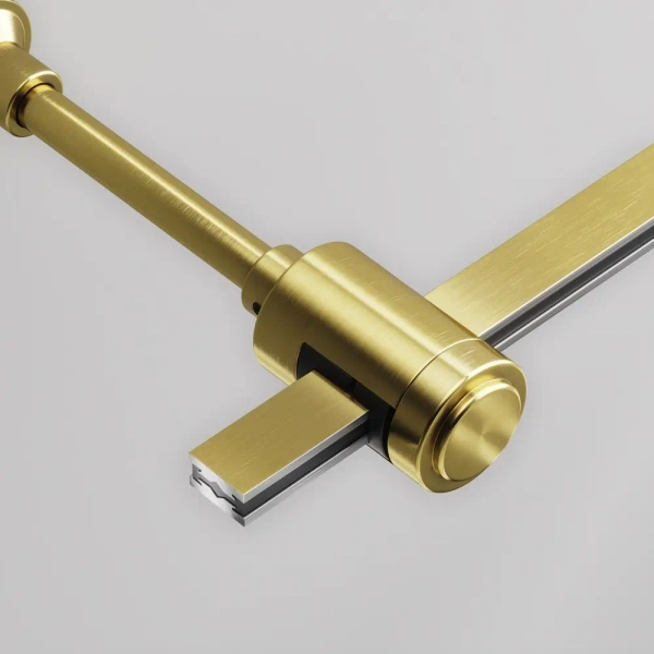 Pojedynczy uchwyt do szyn magnetycznych Flarity TRA155CW-SL1-BS mosiądz