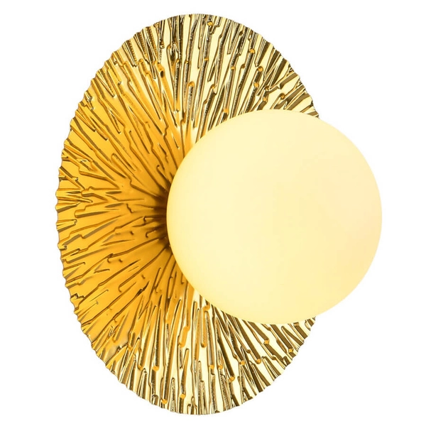 Naścienna lampa do sypialni SUN ST-FB230946-D35 metalowa złota biała