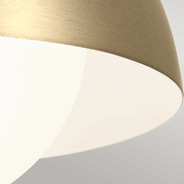 Metalowa lampa wisząca/ścienna/sufitowa Niva KL-NIVA-1W-1P-CPZ szampańska
