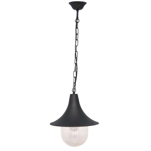 Wisząca LAMPA zewnętrzna Boston K-8131 Kaja ogrodowa OPRAWA metalowa ZWIS na łańcuchu outdoor IP44 czarny