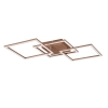 Kwadratowa lampa TRAIL R64493165 brązowa LED 31W 3000K sufitowa