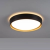 Okrągły plafon ściemnialny Emilia 14347-18 Just Light LED 29W 3000K czarny brązowy