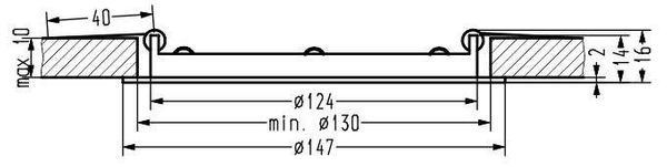 Okrągła lampa sufitowa 2245607 Candellux oczko do jadalni białe