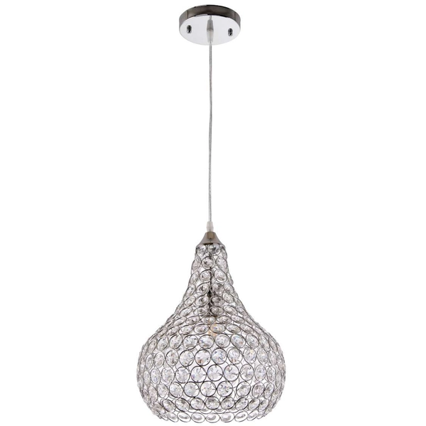 Wisząca lampa glamour VEN E1546/1H kropla crystal przezroczysty chrom