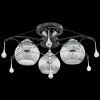 Sufitowa lampa glamour 1985/3 BL 8C nad łóżko chrom czarna