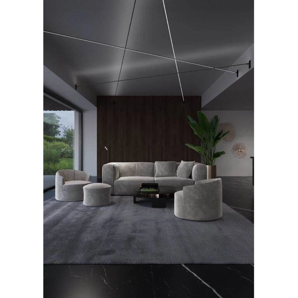 Oprawa liniowa Surika 6022 Shilo LED 27W 4000K sufitowo ścienna 300 cm metalowa czarna